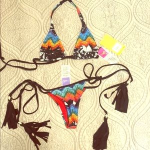 NWT Dakine Ziggy bikini set S